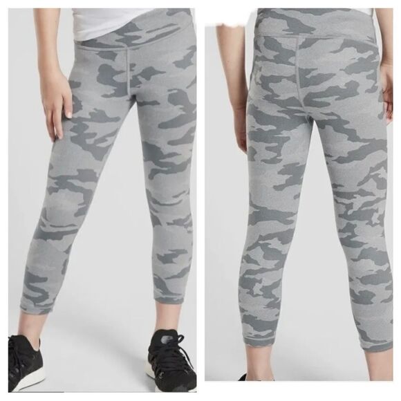 ATHLETA GIRLS CAMO LEGGINGS - Picture 1 of 8